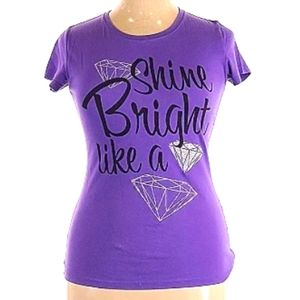 Rhianna Diamond Tee Shirt By H Heart